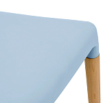 Пластиковый стул на ножках из массива бука Ferret Blue варинант исполнения - 6 | Loft Concept в Твери