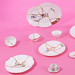 Десертная тарелка Seletti Kintsugi варинант исполнения - 2 | Loft Concept в Твери
