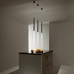 Подвсеной светильник светодиодный металлический цилиндрической формы Высота 100 см Trumpet tube варинант исполнения - 5 | Loft Concept в Твери