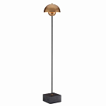 Торшер с куполообразным абажуром на чёрном мраморном основании Riverside Floor Lamp варинант исполнения - 2 | Loft Concept в Твери