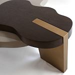 Кофейный стол со столешницей волнистой формы Gale Curved Coffee Table варинант исполнения - 2 | Loft Concept в Твери