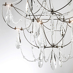 Люстра с каркасом из тонких металлических нитей и хрустальными подвесками Crystal Metal Threads Chandelier 40 варинант исполнения - 4 | Loft Concept в Твери