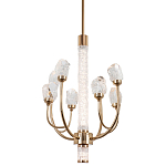 Люстра с декором в виде кристаллов из хрусталя Kenneth Crystal Stone Chandelier 8 варинант исполнения - 1 | Loft Concept в Твери