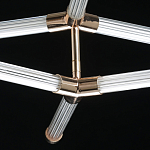 Люстра с геометрической конструкцией из вытянутых цилиндрических плафонов Hex Scaffold  варинант исполнения - 9 | Loft Concept в Твери