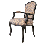 Полукресло с мягкой обивкой из льна на 4-х ножках из массива березы Gladys Armchair варинант исполнения - 3 | Loft Concept в Твери