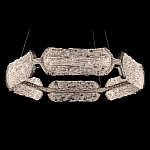 Люстра кольцевая с текстурным природным рисунком IceFlame варинант исполнения - 7 | Loft Concept в Твери