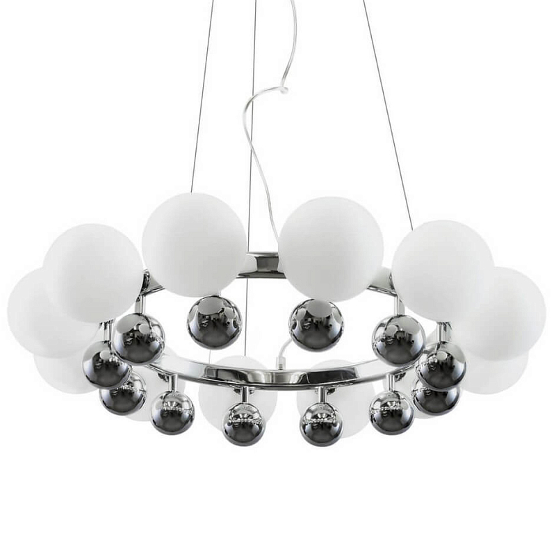 Люстра Pearl Bracelet Chandelier Белый Хром в Твери | Loft Concept 
