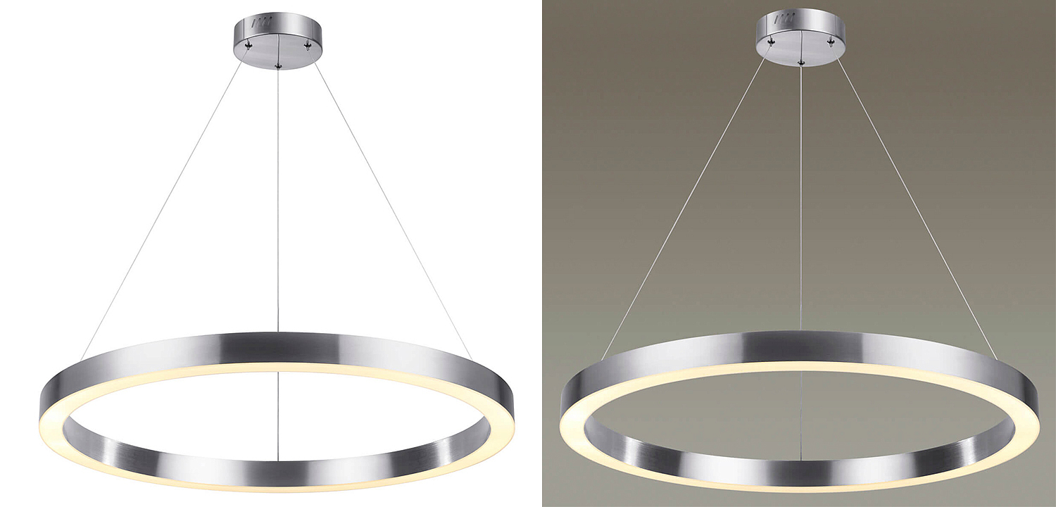Подвесной светильник Nickel Ribbon Ring 80 Подвесной светильник Nickel Ribbon Ring 80 - Loft-Concept в Твери
