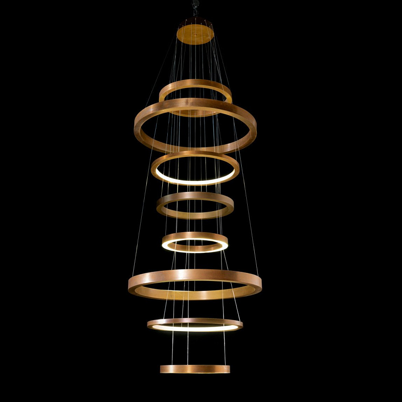 Люстра Light Ring XXL Латунь Люстра Light Ring XXL Латунь в Твери | Loft Concept