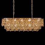 Люстра овальная каскадная с подвесками в форме колец Galaxy of Light варинант исполнения - 2 | Loft Concept в Твери