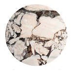 Столик журнальный с круглой мраморной столешницей Unique Stone Design варинант исполнения - 2 | Loft Concept в Твери