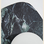 Бра с каменным основанием и плафоном из стекла в форме шара Shaw Marble Lighting варинант исполнения - 3 | Loft Concept в Твери