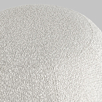 Пуф в ткани букле молочного цвета Pikelet варинант исполнения - 5 | Loft Concept в Твери