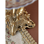 Чаша с цветочным орнаментом на ножке в виде бронзового ангела Eden Garden варинант исполнения - 10 | Loft Concept в Твери