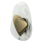 Бра овальное из стекла с золотым элементом Flow Texture  варинант исполнения - 2 | Loft Concept в Твери