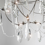 Люстра с каркасом из тонких металлических нитей и хрустальными подвесками Crystal Metal Threads Chandelier 40 варинант исполнения - 2 | Loft Concept в Твери