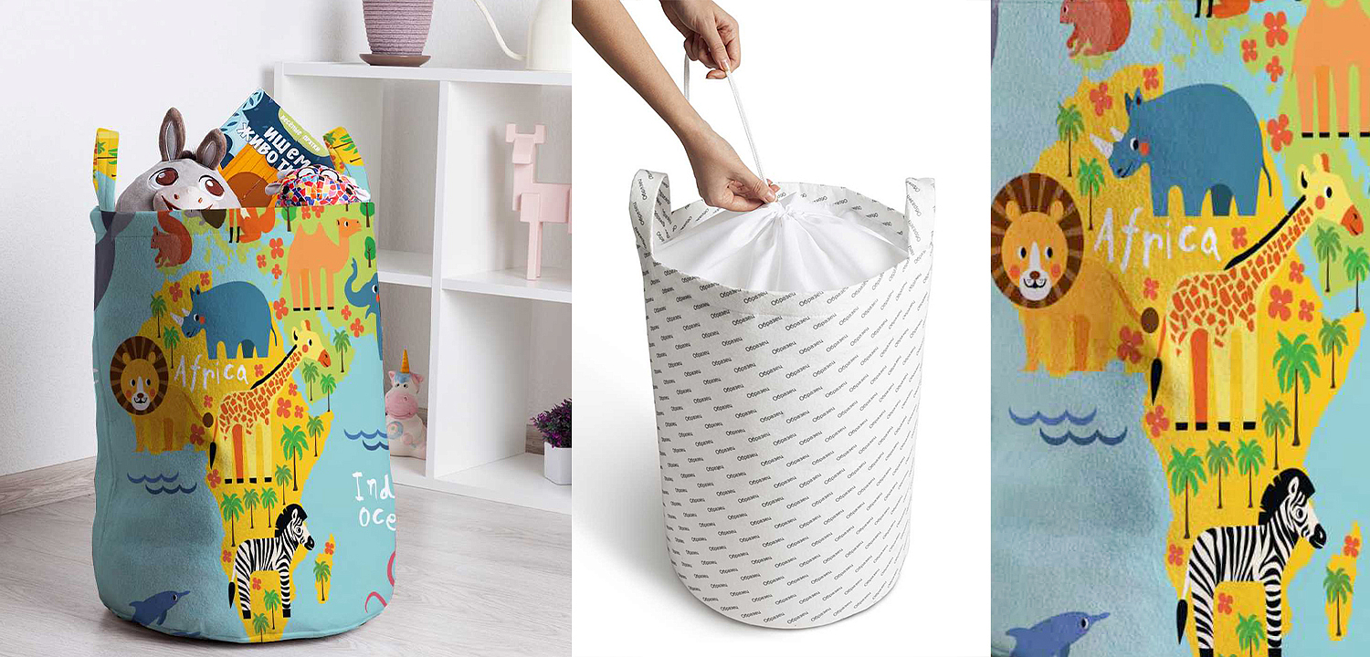 Корзина Funny Map Basket Корзина Funny Map Basket - Loft-Concept в Твери