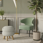 Современное мягкое кресло на металлических ножках Rakush Pistachio варинант исполнения - 8 | Loft Concept в Твери