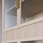 Витрина Primo со стеклянными фасадами и 2 ящиками Светлый дуб варинант исполнения - 6 | Loft Concept в Твери