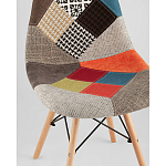 Пластиковый стул на ножках из массива бука Eames Пэчворк варинант исполнения - 2 | Loft Concept в Твери