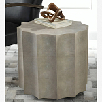 Приставной стол бежевый Stingray Skin Table кожа варинант исполнения - 1 | Loft Concept в Твери