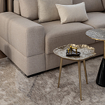 Столик журнальный металлический золотого цвета Modern Rethinking of Traditions варинант исполнения - 3 | Loft Concept в Твери