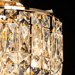 Потолочный светильник круглый с прозрачными подвесками Lunet варинант исполнения - 4 | Loft Concept в Твери