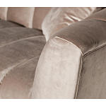 Диван трехместный велюровый серый Island of Comfort варинант исполнения - 3 | Loft Concept в Твери