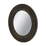 Зеркало круглое с текстурированным дизайном рамы Helios варинант исполнения - 2 | Loft Concept в Твери