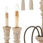 Люстра с состаренными резными элементами Big Graceful Profile варинант исполнения - 1 | Loft Concept в Твери