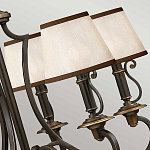 Люстра бронзового цвета с бежевыми абажурами из органзы в классическом стиле Hinkley варинант исполнения - 13 | Loft Concept в Твери