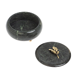 Шкатулка круглая из натурального камня змеевик Stone Casket варинант исполнения - 4 | Loft Concept в Твери