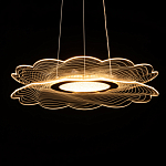 Люстра с прозрачным волнистым плафоном в форме цветка Ethereal Bloom варинант исполнения - 7 | Loft Concept в Твери