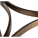 Столик журнальный с круглой мраморной столешницей Unique Stone Design варинант исполнения - 5 | Loft Concept в Твери