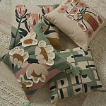 Подушка с цветочным принтом и кисточками Blooming Elegance Daisy варинант исполнения - 5 | Loft Concept в Твери