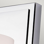 Бра для ванных комнат с белым цилиндрическим плафоном на прямоугольном основании цвета хром Feiss варинант исполнения - 2 | Loft Concept в Твери