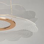 Люстра с прозрачным волнистым плафоном в форме цветка Ethereal Bloom варинант исполнения - 10 | Loft Concept в Твери