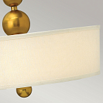 Люстра подвесная с белым тканевым цилиндрическим абажуром и декоративными шарами Hinkley варинант исполнения - 11 | Loft Concept в Твери