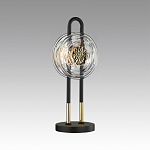 Настольная лампа с черным основанием и золотистым декором Bruno варинант исполнения - 3 | Loft Concept в Твери