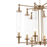 Люстра с 8-ю прозрачными цилиндрическими плафонами Jeanette варинант исполнения - 9 | Loft Concept в Твери