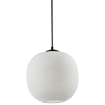 Подвесной светильник со стеклянным рельефным плафоном белый Perforated Glass 25 варинант исполнения - 1 | Loft Concept в Твери