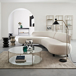 Приставной стол из сплава алюминия Solaris варинант исполнения - 3 | Loft Concept в Твери