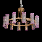 Люстра круглая с текстурными цилиндрическими плафонами Glimpse варинант исполнения - 2 | Loft Concept в Твери