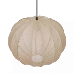 Подвесной светильник с бежевым тканевым абажуром Modern Textured Table Lamp варинант исполнения - 3 | Loft Concept в Твери