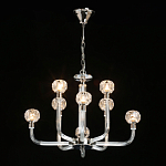 Люстра с 8-ю лампами и гранеными стеклянными плафонами Prism Gala варинант исполнения - 3 | Loft Concept в Твери