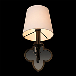 Бра с белым текстильным абажуром и фигурным основанием с зеркальной вставкой Vitorino варинант исполнения - 17 | Loft Concept в Твери