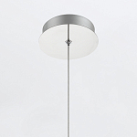 Подвесной светильник хромированного цвета с прозрачным цилиндрическим стеклянным плафоном Eurofase варинант исполнения - 7 | Loft Concept в Твери