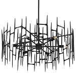 Люстра черная остроконечной формы Black Satin варинант исполнения - 4 | Loft Concept в Твери