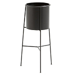 Кашпо из металла Elevated Planters черное варинант исполнения - 1 | Loft Concept в Твери