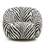 Кресло Bear с принтом Зебра варинант исполнения - 2 | Loft Concept в Твери